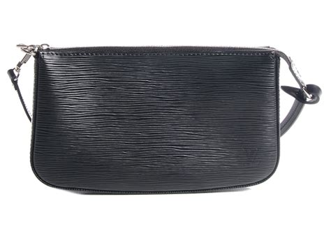 Louis Vuitton Accessories Pochette Epi NM Noir Black .